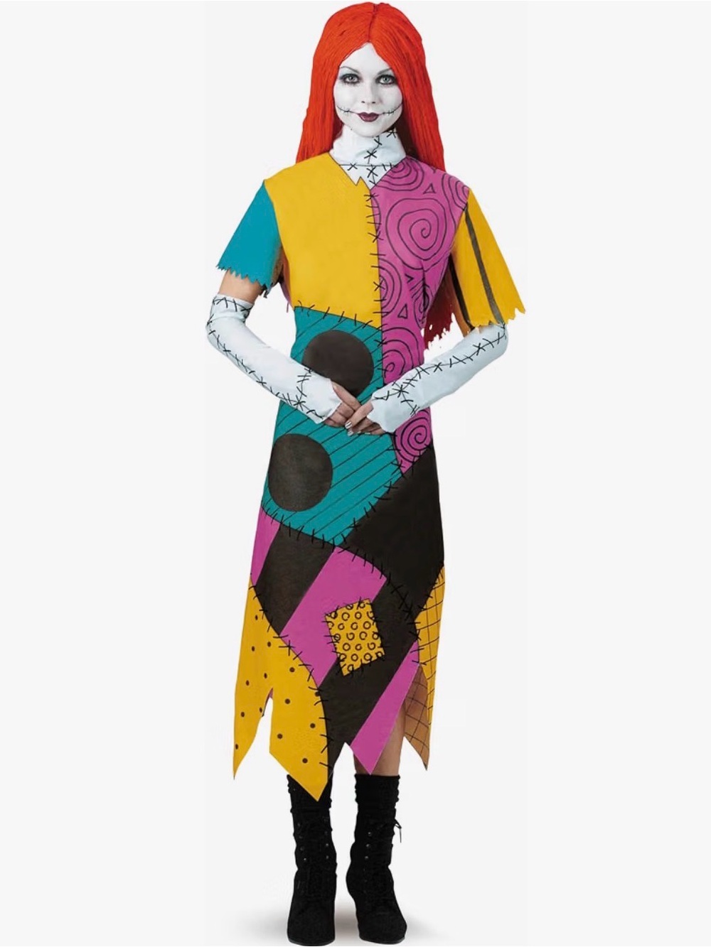 Sally Costume Disney Nightmare Before Christmas Costume , women size Large 12-14
